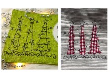 Stickdatei - Weihnachtsbäume